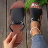 Women Slippers Anti-slip Flat Summer Sandals Trend Slip on Retro Slippers Lightweight Beach Designer Shoes 2025 New Slides Women