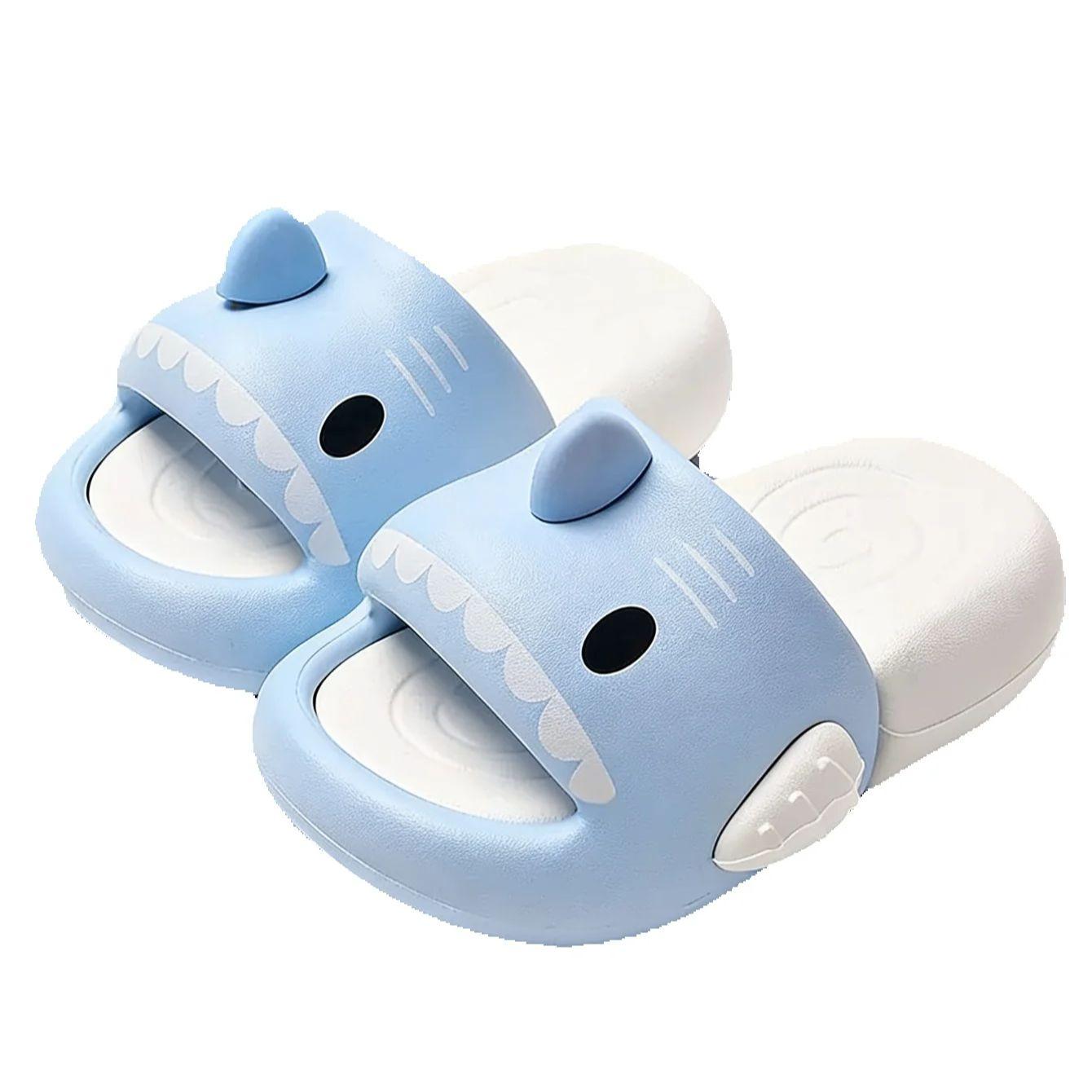 

Boys and girls home-made shark-pattern slippers for children - summer gift for kids 23