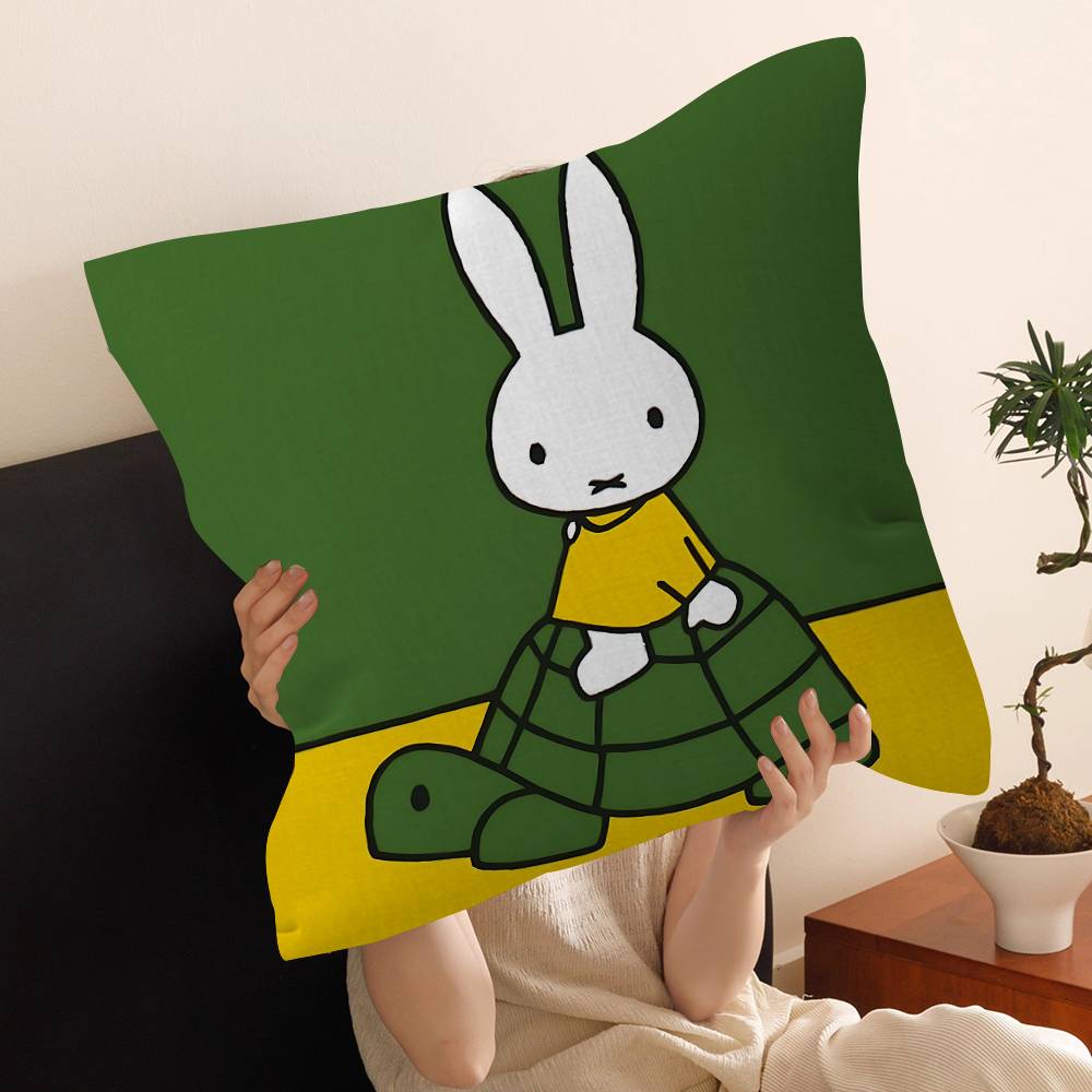 Cartoon M-Miffys Personalized Pillow Dust Cover Bedroom Kids Party Decoration Pillowcase Birthday Children Gift