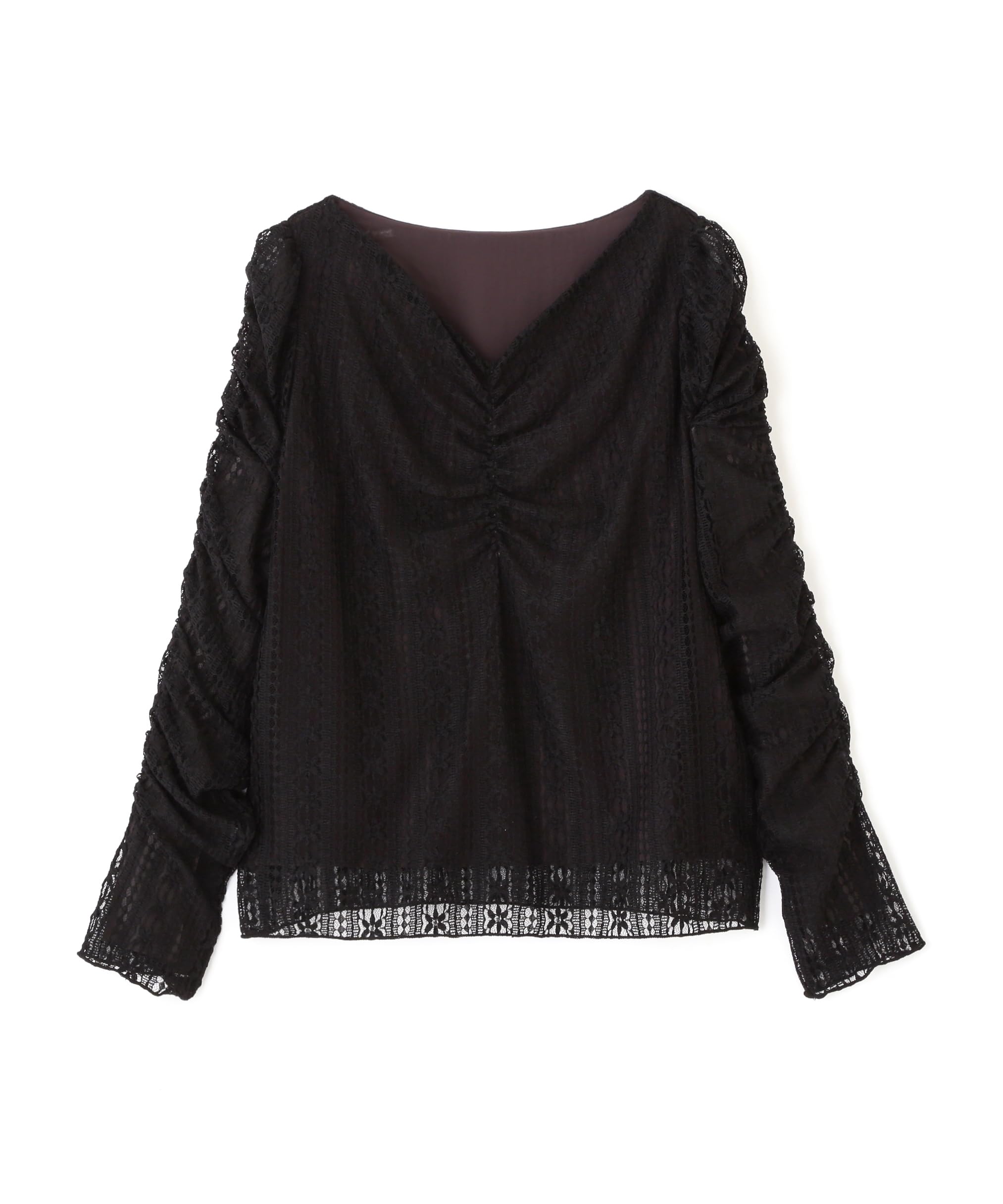 

Топы Body Lace Gathered Tops Black [Пропорциональная одежда] Женские чёрный