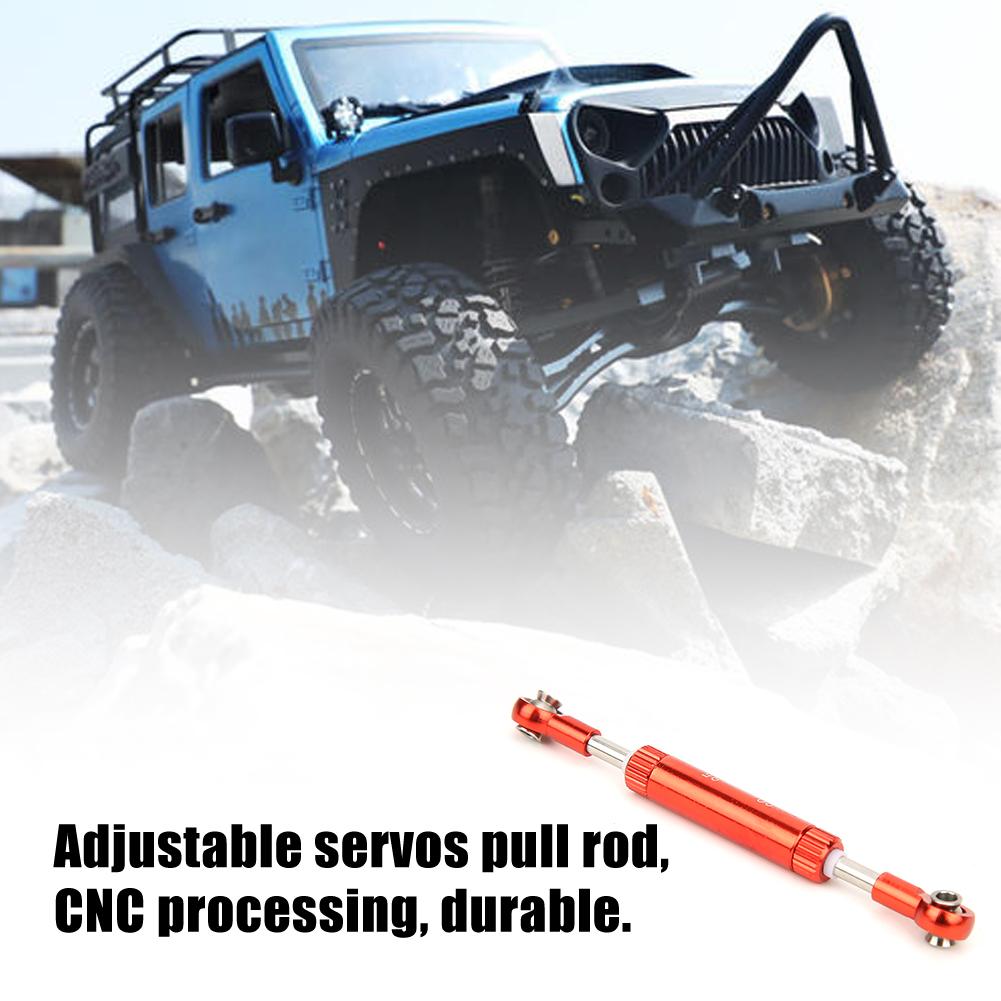Adjustable Servos Pull Rod Steering Lever Accessory for SCX10 D90 1 10 RC Car(80 85mm )