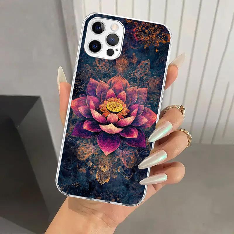 Mandala Chakra Insist Yoga Phone Case for Iphone 17 Air 16 15 Plus 14 13 Mini 12 11 Pro Max 16E 7 8 SE 2020 Soft Funda Print She