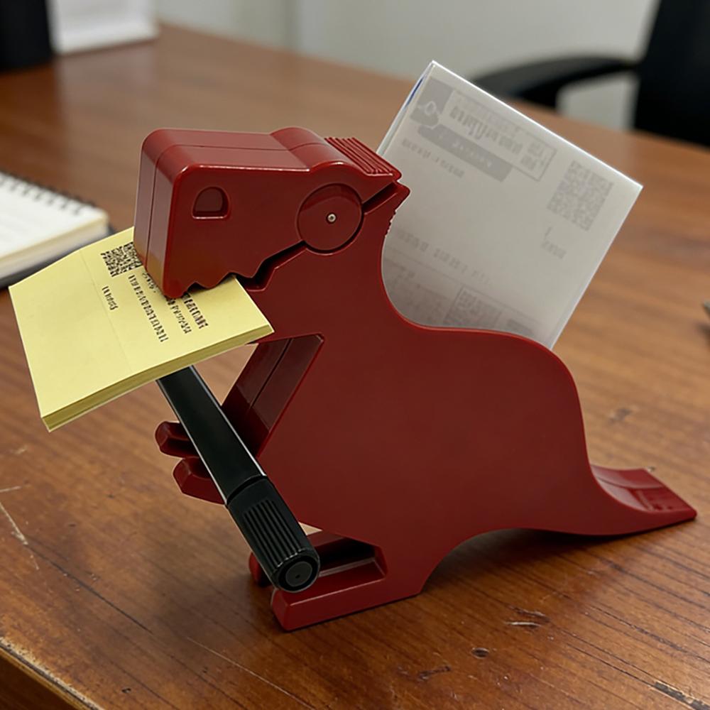 Office Desktop Dinosaur Memo Holder Creative Portable Folder Cute Business Storage Memo Box