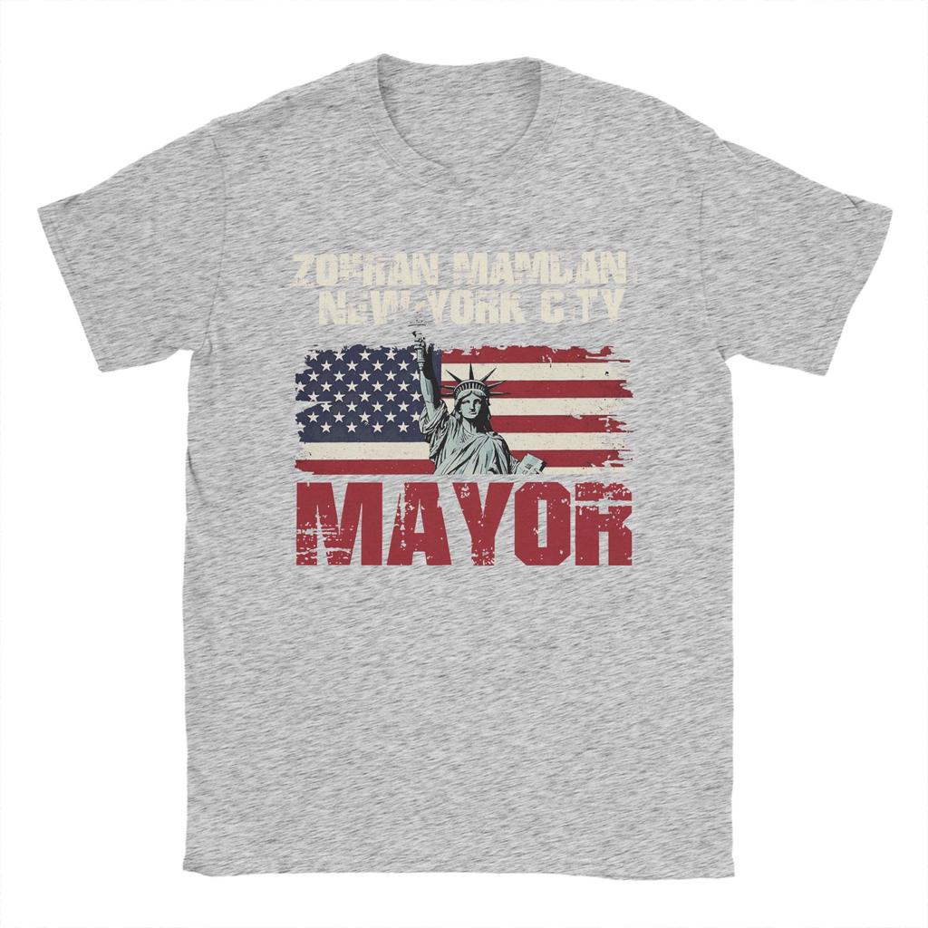 Harajuku T-shirt Strand Zohran Mamdani Hippie T-shirts Ren Bomulls T-shirt för Man Y2K Casual Hot Sale Kortärmad Kläder