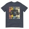 Monster Trucks Are My Jam Vintage Retro Monster Truck Tshirt Small