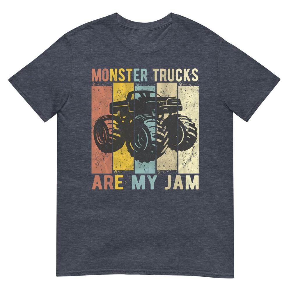Monster Trucks Are My Jam Vintage Retro Monster Truck Tshirt Small