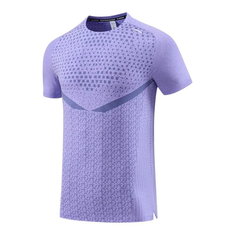 Summer running short-sleeved men's breathable quick-drying sports half-sleeved T-shirt marathon fitness training loose reflective top