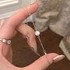 Bracelet Zircon en Argent Sterling S999: Bijoux de Main Élégants, Haut de Gamme, Luxe Léger pour Femmes