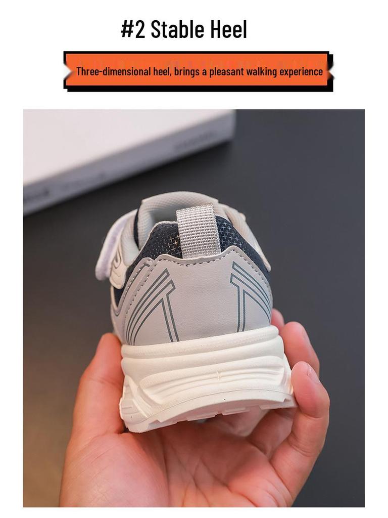 2026 Kids' Waterproof Leather Sports Shoes - Spring, Autumn, Winter Casual and Running Shoes for Boys and Girls