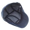 Men's Patchwork Washed Denim Beret: British-Style Casual Duckbill Newsboy Cap for Fall & Winter
