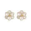 Elegant Light Luxury Flower Stud Earrings - Fashionable and Versatile Ear Accessories