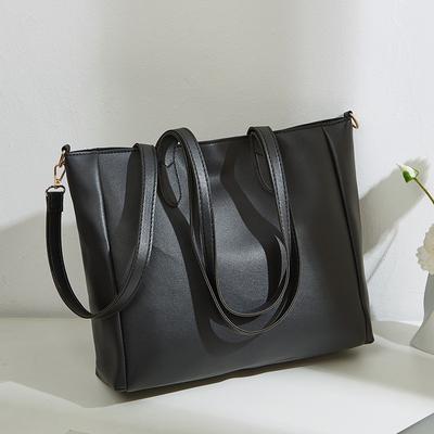 Simple and Large-capacity Commuter Underarm Bag New Women's Bag Versatile Solid Color Soft-faced Tote Bag Shoulder Bag