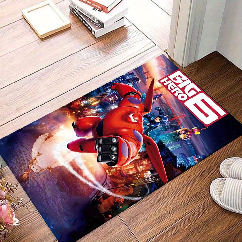 

JIT 1pc Big Hero 6 Baymax Transformation Themed Area Rug – Soft Polyester, Machine Washable Rectangular Carpet for Bedrooms, Entryway, Office – Large 60cm by 90cm