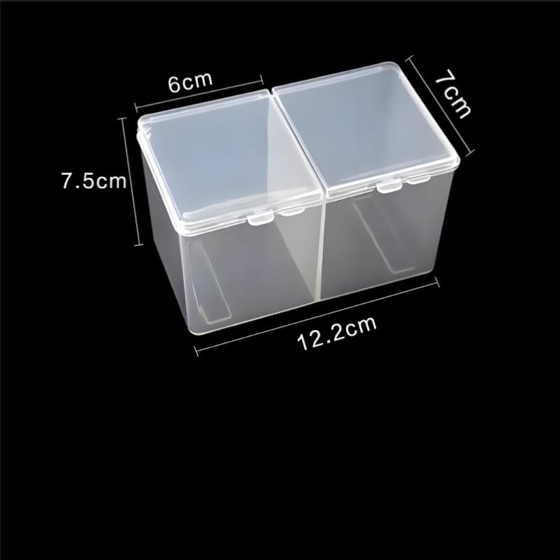 1Pc-Portable Storage Box Nail Accessoires Wipes Cotton Pads Swab Rods Container Case Nail Art Toos Organizer
