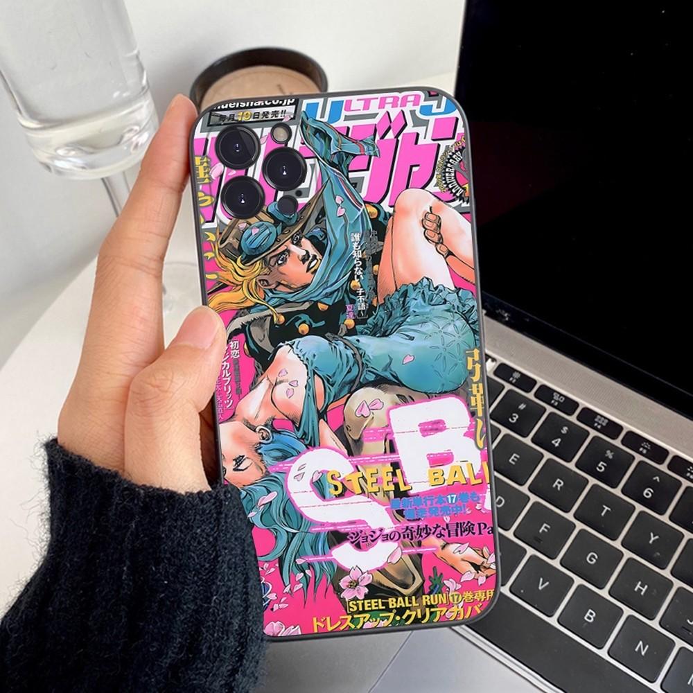 JoJos Bizarre Adventure Phone Case Silicone Soft For Iphone 16 15 14 13 12 11 Pro Mini XS MAX Plus X Cover