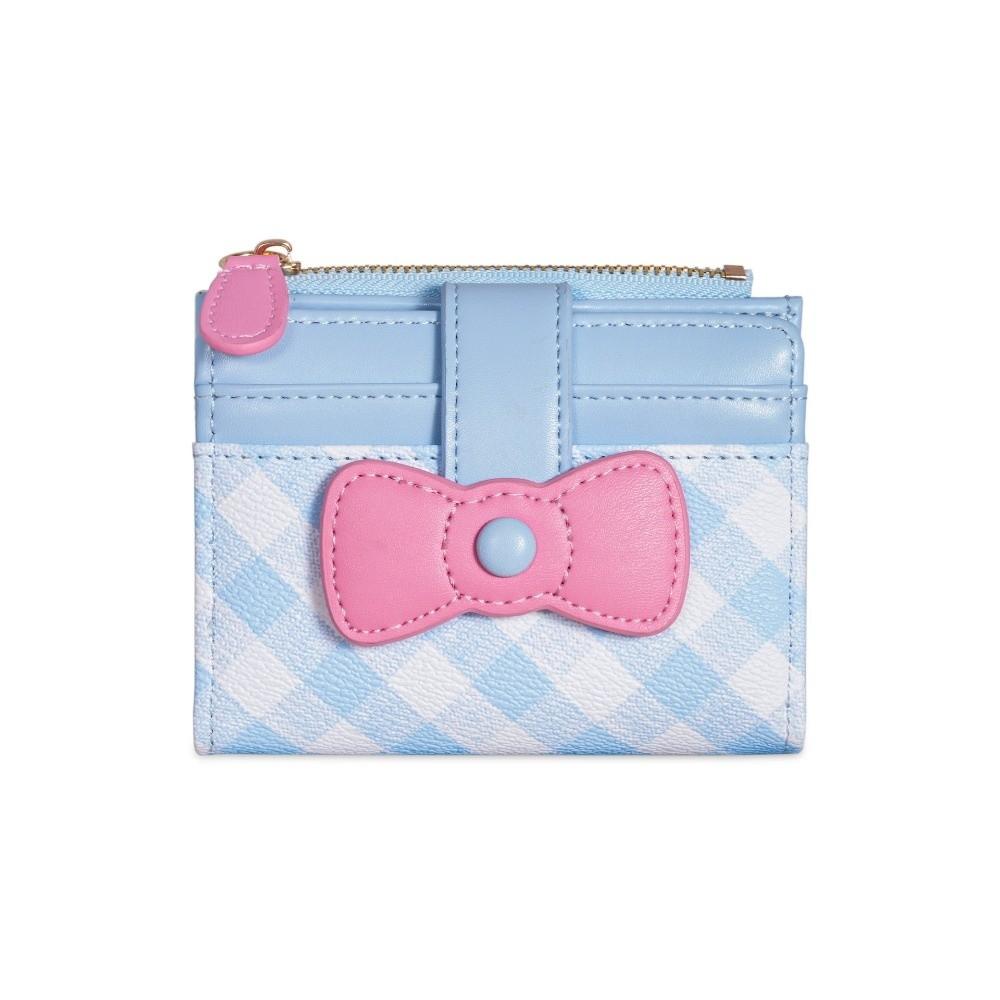 Portable Checkered Bow Wallet Multiple Card Slots Dopamine Card Bags Coin Purse Gifts