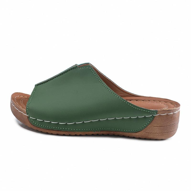 Fashion Plus Size 2025 Summer Open Toe Women’s Slippers Outdoor Casual Platform Wedges Sandals for Daily Comfortable Beach Slippers