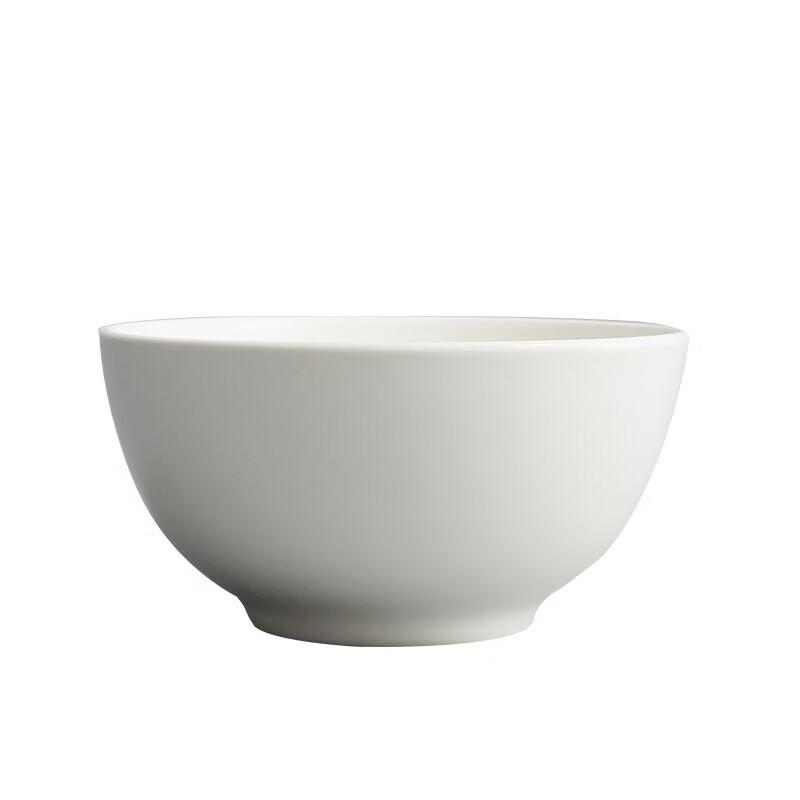 Pure White Ceramic Rice Soup Bowl