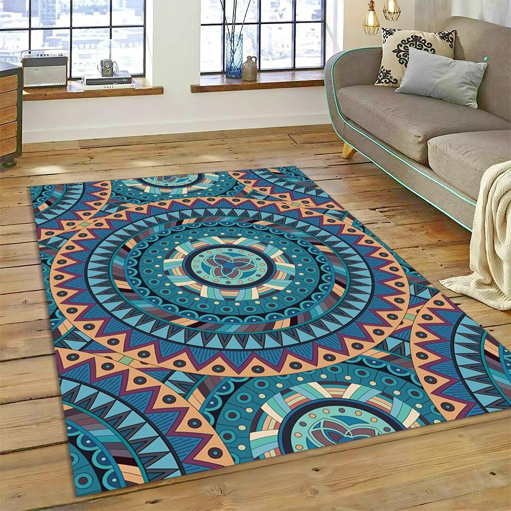 Bohemia Meditation Mandala  Flower Carpet Rug for Home Living Room Bedroom Sofa Doormat Deco Mat
