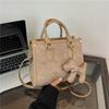 New high-end fashion contrasting color commuter bag portable shoulder oblique span women's bag