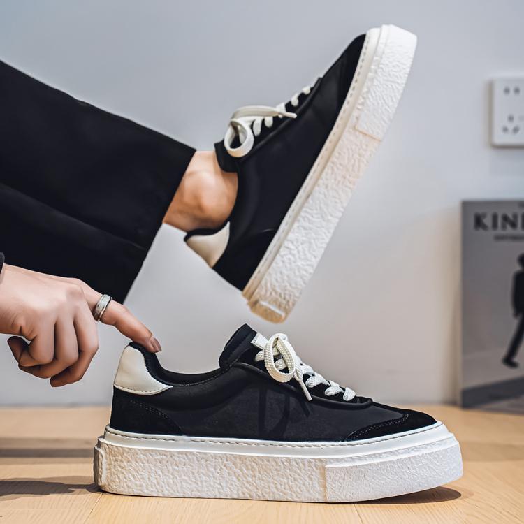 Men's Fashion Casual Low Top Skateboarding Shoes Boys Comfortable Sneakers Male Students Trending Soft Sole Classic Breathable Gym Non-slip