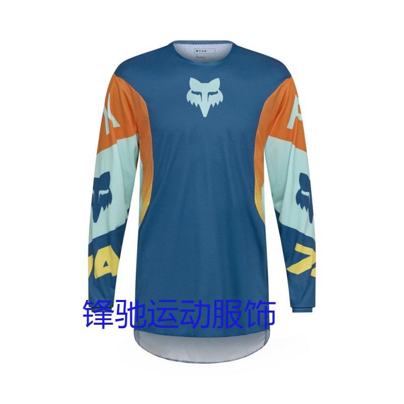Herren Damen Mountainbike Radtrikot Langarm Schnelltrocknend Offroad Motocross Rennhemd