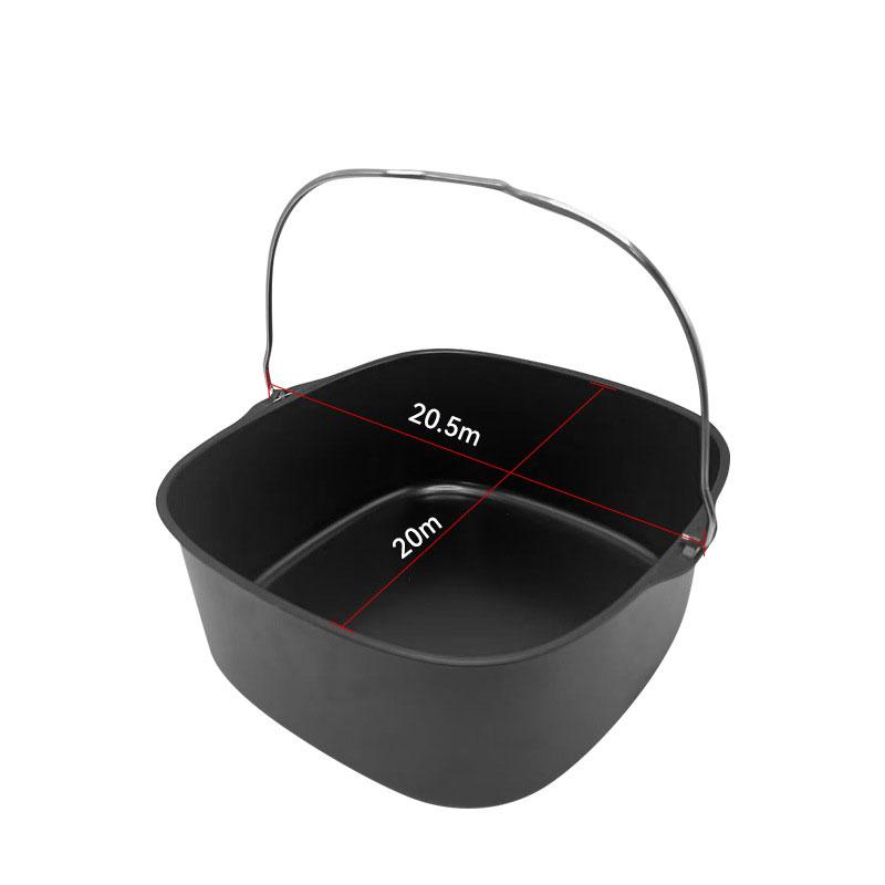 Air Fryer Non-stick Cake Baking Tray Basket Izza Bread Baking Tray Basket Kitchen Air Fryer Accessories Baking Basket