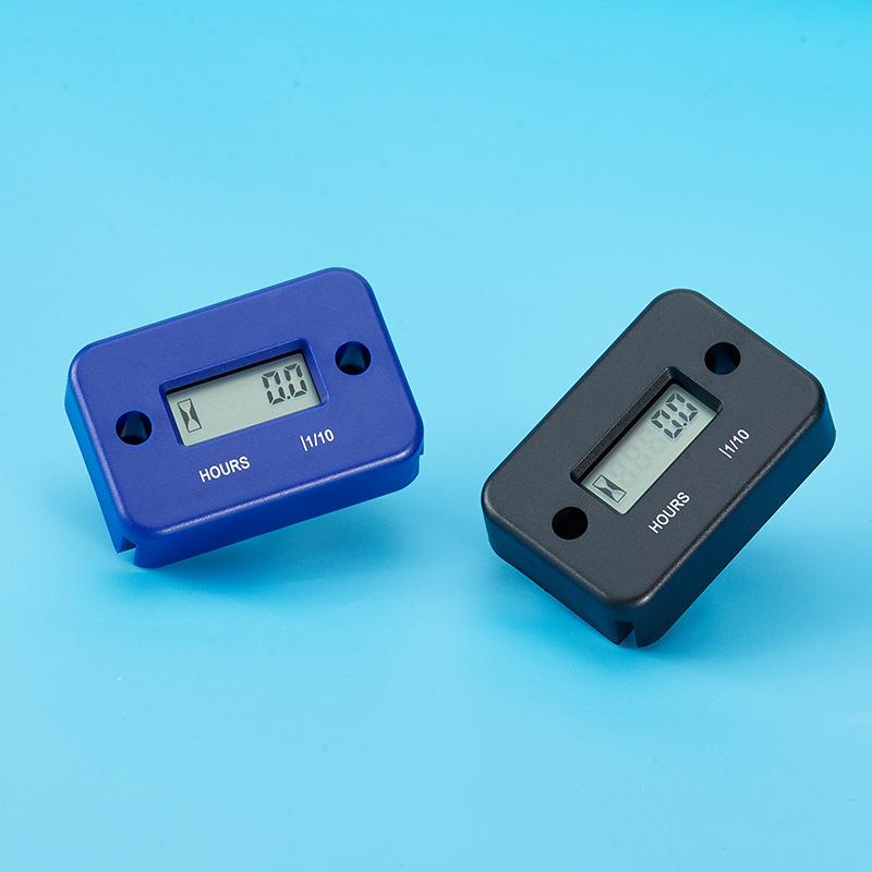 1 Set Motorcycle Engine Working Hour Meter Inductive Timer Lcd Display Digital Time Gause For Atv Boat Moto Instrument