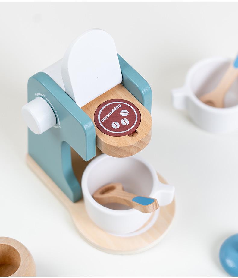 Wood Kids Play Kitchen Set: Pretend Cooking Toy for Boys & Girls, Ideal Birthday Gift
