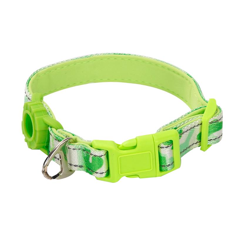 

Durable Double Layer Adjustable Dog Collar and Leash Set - Soft Large Dog Neck Sleeve Small (recommended for 8-35 lbs) м ята зелений колір