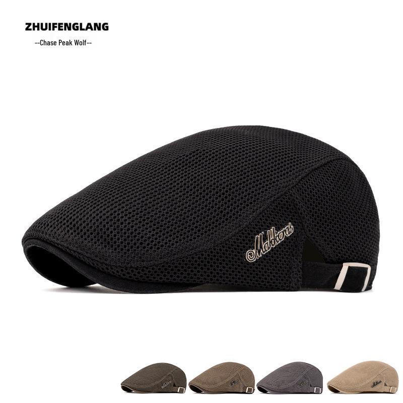 Washable Denim Duckbill Cap: Unisex Flat Cap & Newsboy Beret