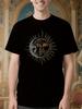 Vintage Weltraum Astronomie Grafik T-Shirt - Schwarz mit Golde...