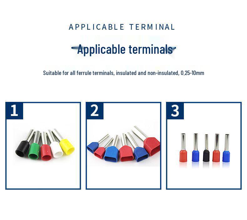 High Carbon Steel Insulated Crimping Pliers for Cold Press Terminals
