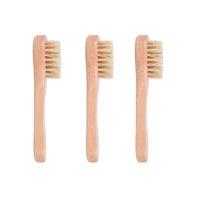 1-6Pcs Exfoliating Brush Facial Cleansing Brush Bamboo Horse Hair Facial Cleansing Massage Fa Care Brush Deep Cleansing