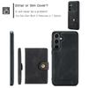 JEEHOOD J01 For Samsung Galaxy S24 Case Card Holder Kickstand Leather+TPU Retro Phone Cover