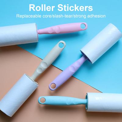 Sticky Lint Roller Fabric Fuzz Remover with Non-Slip Handle Strong Stickiness Reusable Pet Hair Remover Clothes Lint Roller