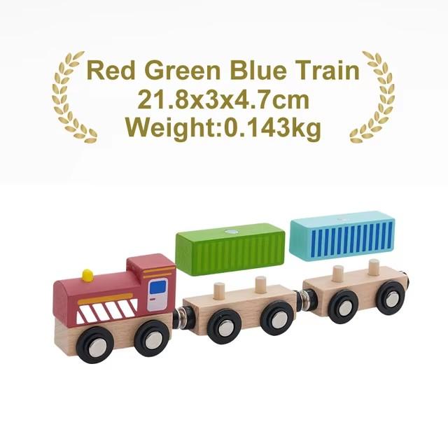 1pcs Magnetic Train Toys Wooden Train Locomotive Car Truck Railway Accessories Fit for Wooden Tracks Toys for Kids Gifts