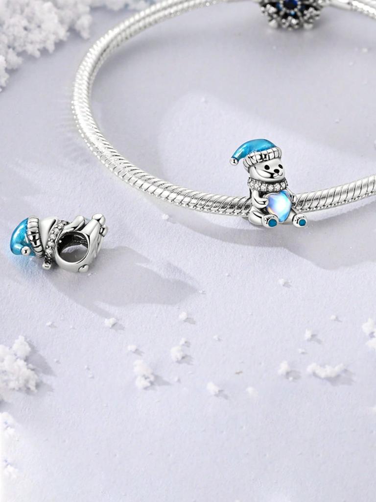 Hugging the North Star Shape Reindeer Bead Charms Charm copper Plated Compatible With Charm Bead Charms copper Authentic Bracelets for Jewellery Makin