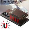SUTENI H17 For Samsung Galaxy S25 Ultra Magnetic Case Card Slots Leather + TPU Kickstand Phone Cover