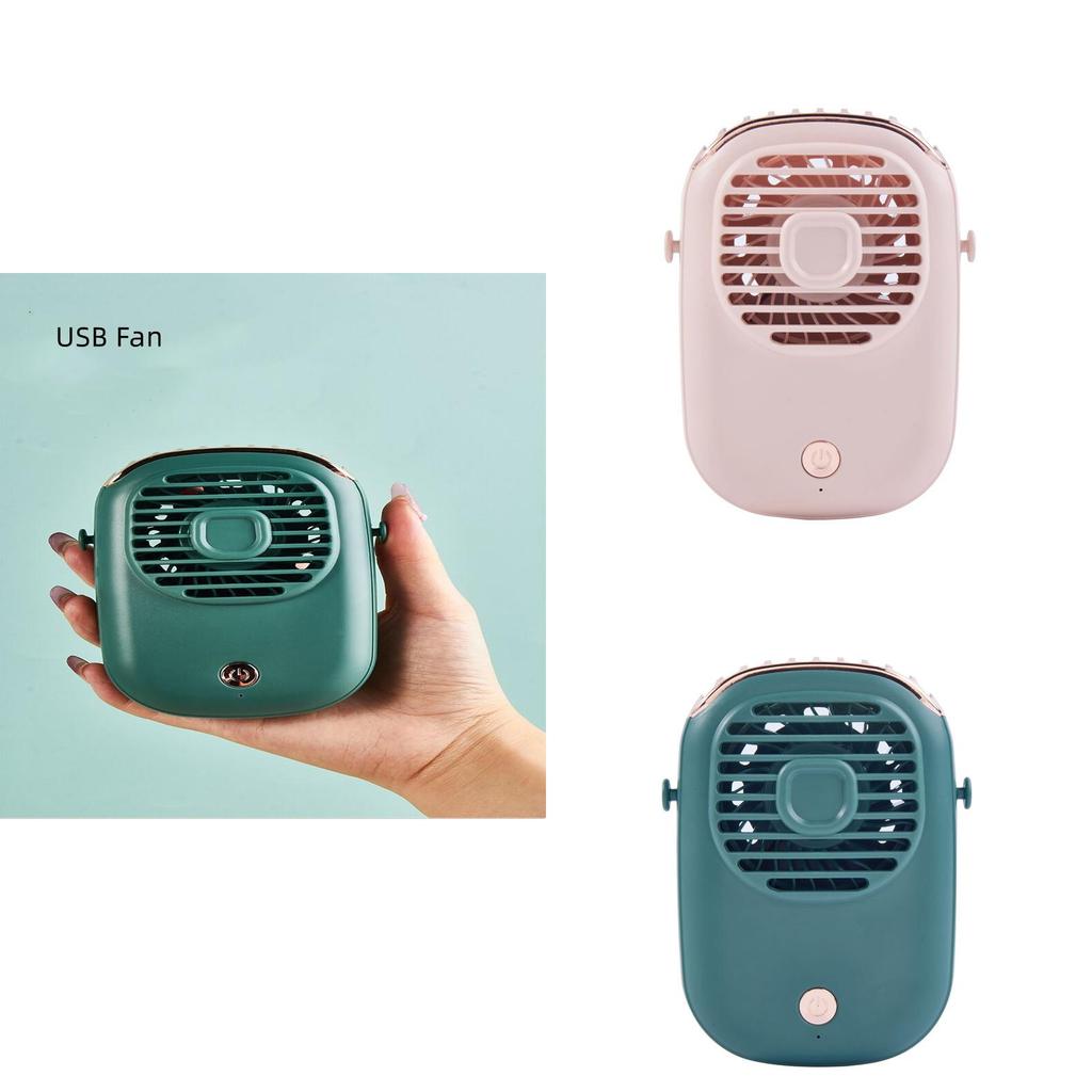 Mini Neck Hanging Fan Eyelash Blower Beauty Tool Usb Rechargeable Leafless Small Fan Noiseless 3-speed Mechanical Operation