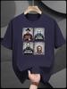 Heavyweight 200gsm Cotton T-shirt - Horror Icons Graphic Tee (Jason