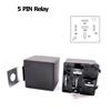 Oikabio 6pcs 5 Pin SPST Automotive Electrical Relay 30A Car Fuse Relay Switch Wiring Harness Car Accessories