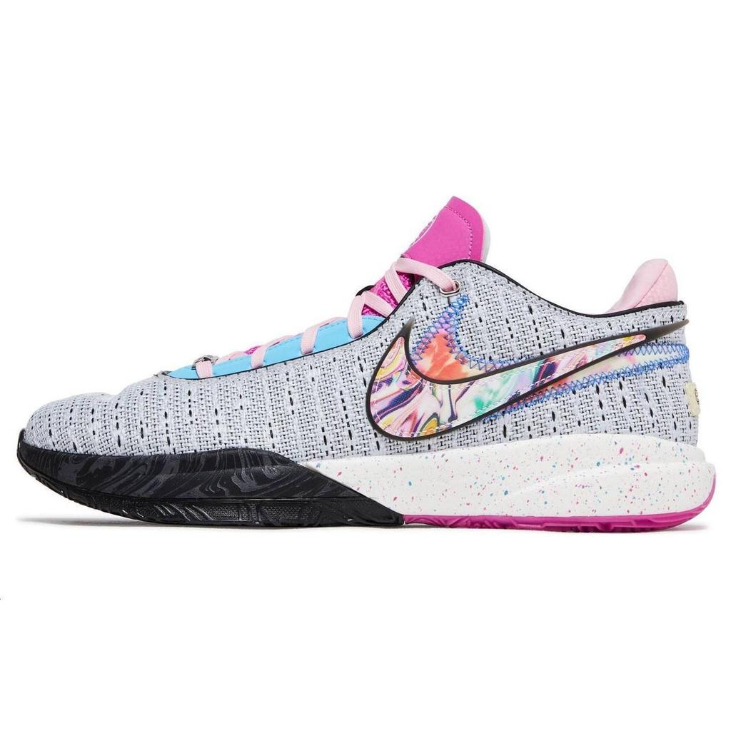 Nike LeBron 20 EYBL Unisex Sneakers Multi-Color Pure-Platinum Sail FN5154-001