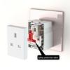 Antiflaming Triple Plug Adaptor 3 Way UK 3 Pin Sockets Multi Plugs Extension