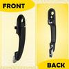 Front Driver Side Smooth Black Exterior Door Handle for 2005-2009 Hyundai Tucson