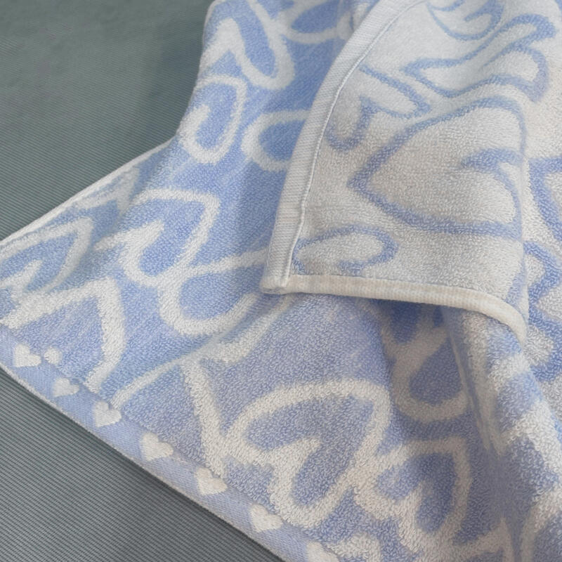 Happy Heart Hand Towel Ring Towel Set of 6 single color