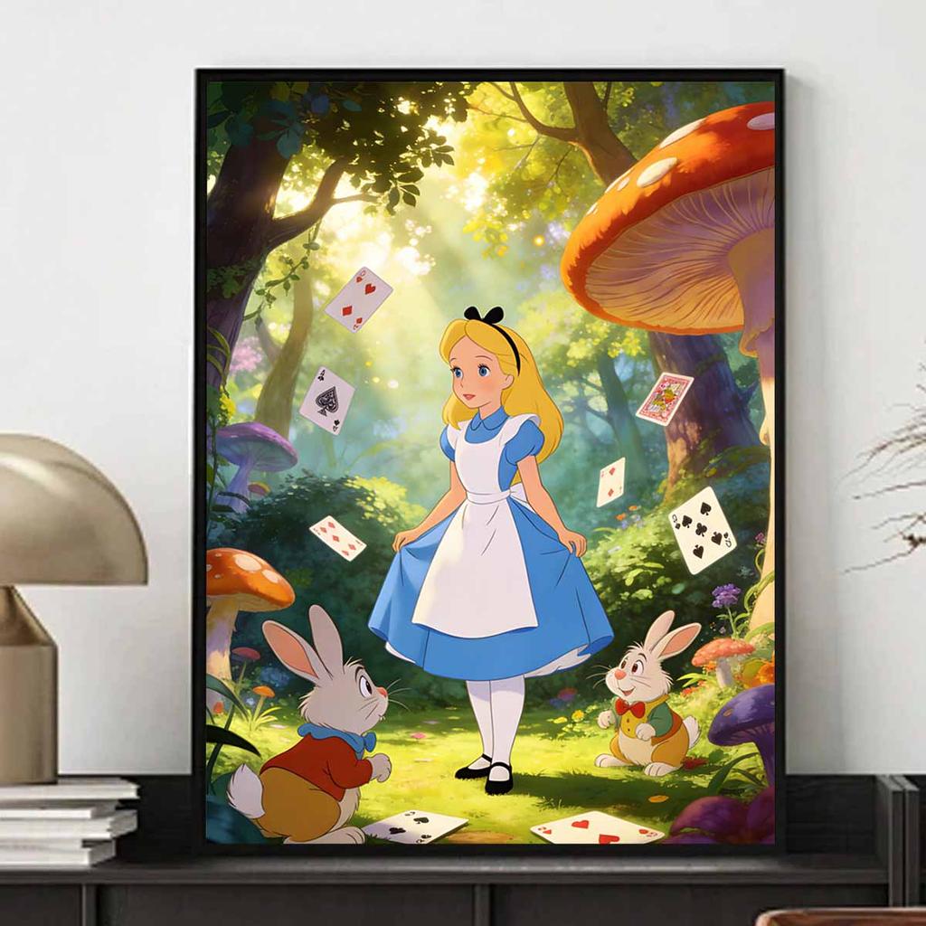 Disney Alice in Wonderland diamond painting handmade diy mosaic art painting kit home decoration