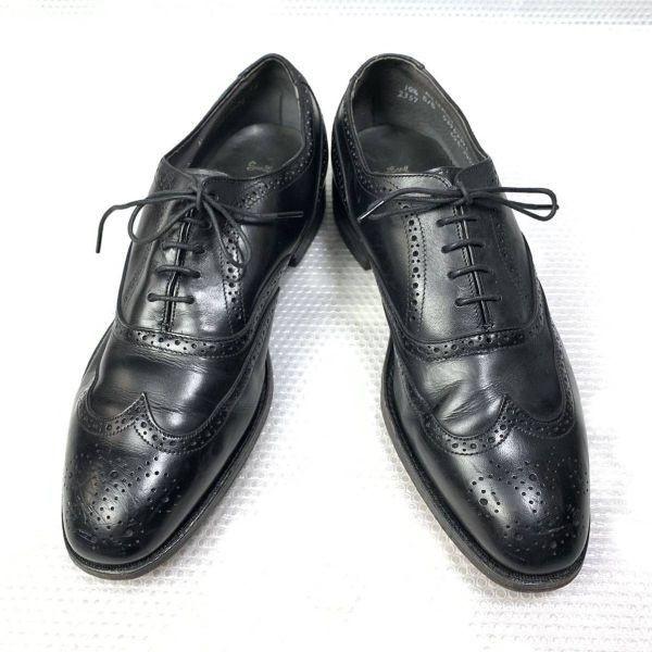 Vintage 80s Department Store Comfort PLUS Sears Hanover Size 10D B 28.0cm Full Brogue Black(USED)