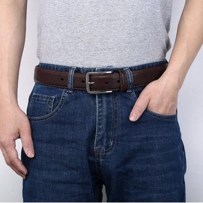 New Retro Washed Extra Thick First Layer Cowhide Belt Men's Casual Belt Men's