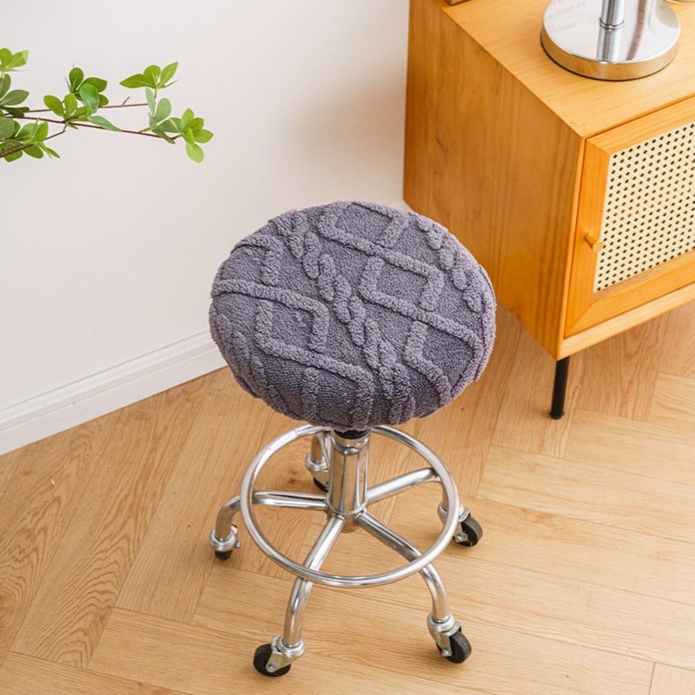 Stretchable Bar Round Stool Cover Elastic Stool Cushion Slipcover New Seat Chair Slipcover